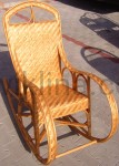 Fotel bujany z maty wiklinowej J017