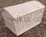 Kufer Pirat 70cm malowany na biało I050