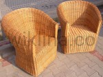 Fotel "Grzybek" z pełnej wikliny J016
